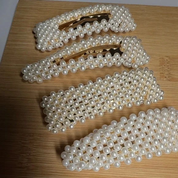 SALE💚 any 3 for $18 💚
 Hair Clips Rectangular Hair Barrette Acrylic - Picture 2 of 3